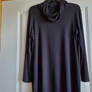 Eileen Fisher Black Cowl-Neck Tunic